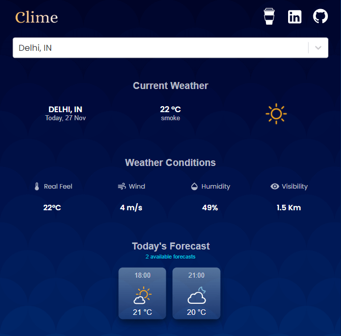 Clime Project